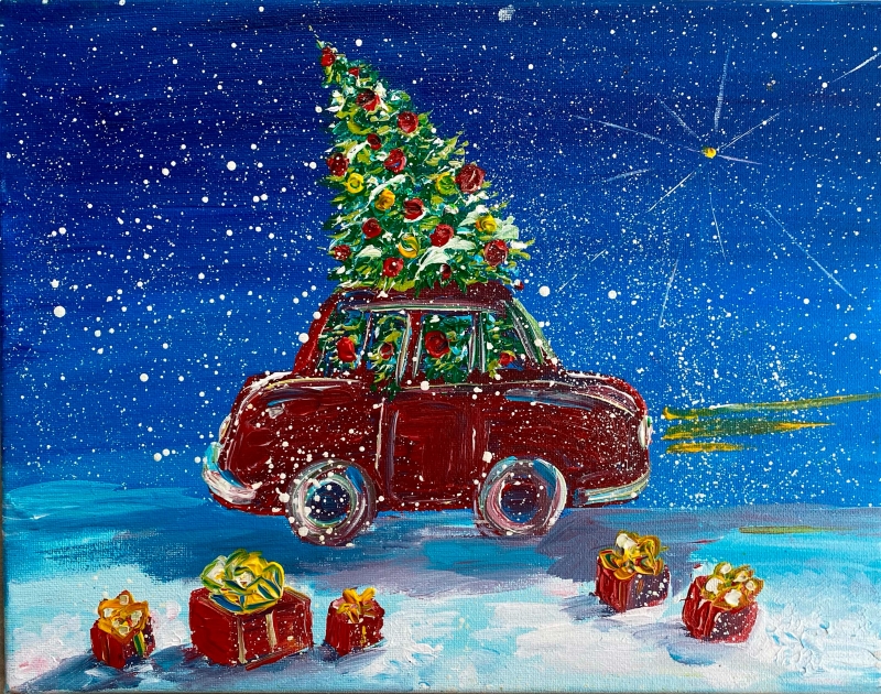 The holiday is fast approaching us by artist Anastasia Shimanskaya